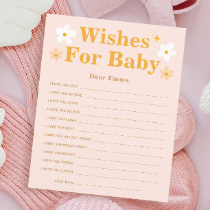 Papier Baby shower de printemps des souhaits de jeu pour