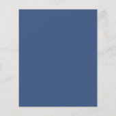 Papier Baby shower de script manuscrit bleu moderne Budge (Dos)