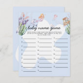 Papier Baby shower de sirène illustrée Jeu de nom de jeu (Devant / Derrière)