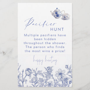 Papier Baby shower de temps de thé de toile chasse pacifi