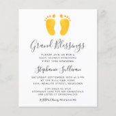 Papier Baby shower des grandes bénédictions du budget Inv (Devant)