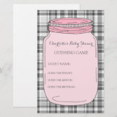 Papier Baby shower Devant Jeu Mason Rose Jar (Devant / Derrière)