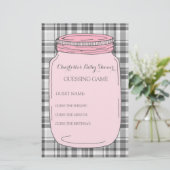 Papier Baby shower Devant Jeu Mason Rose Jar (Debout devant)
