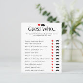 Papier Baby shower devinez qui jeu - simple et élégant (Debout devant)