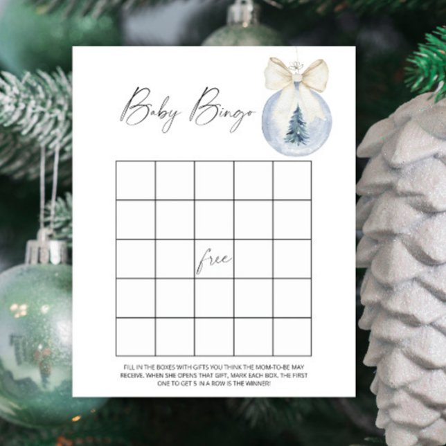 Papier Baby shower d'hiver Baby jeu de bingo (Créateur téléchargé)