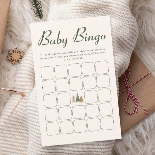 Papier Baby shower d'hiver Bingo bébé Jeu (Créateur téléchargé)