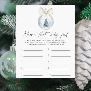 Papier Baby shower d'hiver - Devinez la nourriture pour b