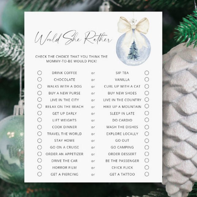 Papier Baby shower D'Hiver - Elle Préférerait Jouer (Créateur téléchargé)