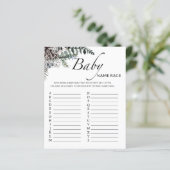 Papier Baby shower d'hiver jeu de nom de bébé (Debout devant)