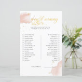 Papier Baby shower D'Hiver Rose Jeu Plutôt Maman (Debout devant)