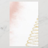 Papier Baby shower d'hiver rose Prédictions et conseils p (Dos)