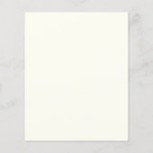 Papier baby shower d'invitation, or, animal (Dos)