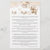 Papier Baby shower d'ours de bébé à droite gauche (Devant)