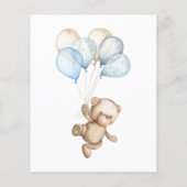 Papier Baby shower d'ours devinez combien de nounours (Dos)