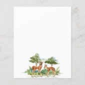 Papier Baby shower du budget forestier des cerfs (Dos)