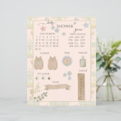 Papier Baby shower du parc d'attractions Fairytale Vintag (Debout devant)