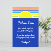 Papier Baby shower du temps de l'image Prendre instantané (Debout devant)