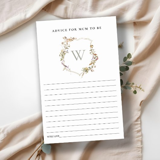 Papier Baby shower Dusky Blush Fleur sauvage Crest Consei