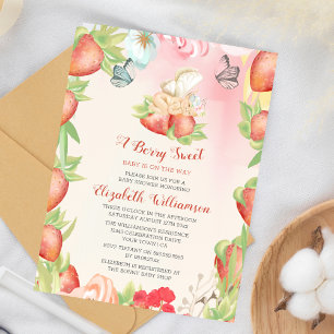 Papier Baby Shower Économique aux Fruits Rouges Douceur d