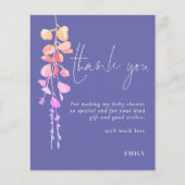 Papier Baby shower Eucalyptus Budget Merci (Devant)