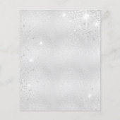 Papier Baby shower fille en peluche rose ours argent invi (Dos)