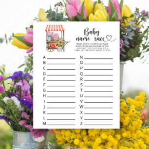 Papier Baby shower Fleurs cultivé localement - race nom b