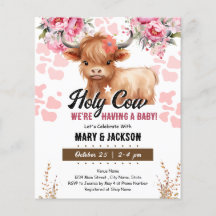 Baby shower Floral de la Vache Sainte
