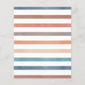 Papier Baby shower Game Voudrait-Elle Plutôt Boho Rainbow (Dos)