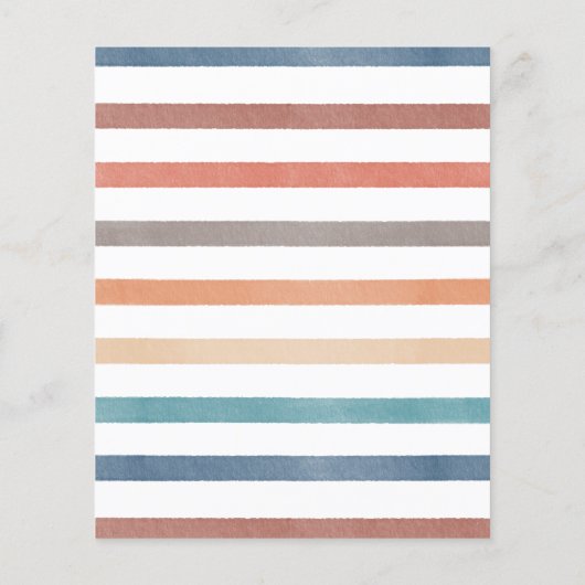 Papier Baby shower Game Voudrait-Elle Plutôt Boho Rainbow (Dos)