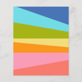 Papier Baby shower géométrique arc-en-ciel lumineux budgé (Dos)