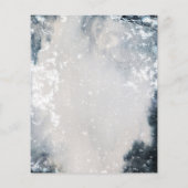 Papier Baby shower Hiver Bois Animaux Vacances Invita (Dos)