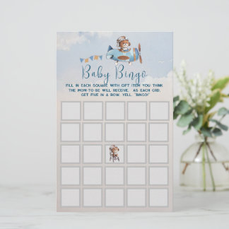 Papier Baby shower jeu de bingo