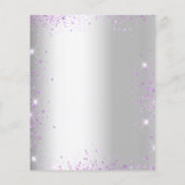 Papier Baby shower lavande argent budget Invitation (Dos)