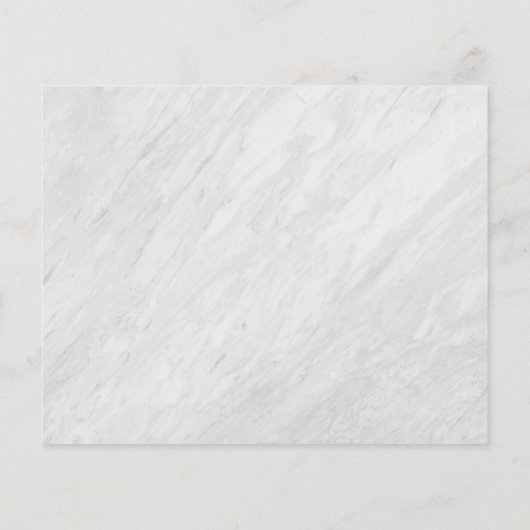 Papier Baby shower Marbre blanc et Rose Gold Script (Dos)