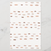 Papier Baby shower Neutre moderne maman ou papa jeu (Dos)