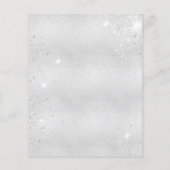 Papier Baby shower ours en peluche garçon bleu argent inv (Dos)