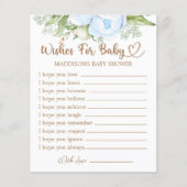 Papier Baby shower Ours en peluche Voeux pour bébé (Devant)