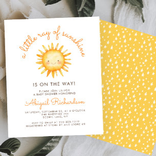 Papier Baby Shower Petit Rayon de Soleil de Budget