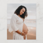 Papier Baby shower photo moderne Budget Invitation (Dos)