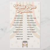 Papier baby shower rétro super serait maman plutôt jeu (Devant)