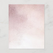 Papier Baby shower Rose Gold African American Invitation (Dos)