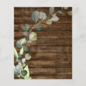 Papier Baby Shower Rustique Verdure Eucalyptus Petit Budg (Dos)