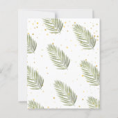 Papier Baby shower Safari Wild One Budget (Dos)