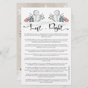 Papier Baby shower Snowman gauche droite