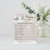Papier Baby shower Snowman Wives for Baby Card (Debout devant)