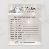 Papier Baby shower Snowman Wives for Baby Card (Devant)