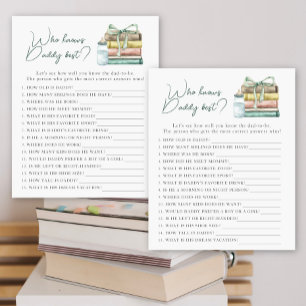 Papier Baby shower Storybook - Jeu Qui connaît le meilleu