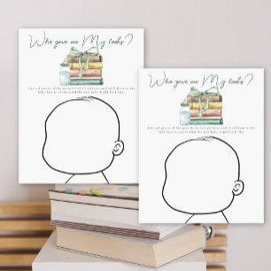 Papier Baby shower Storybook - Qui m'a donné Mon look ?