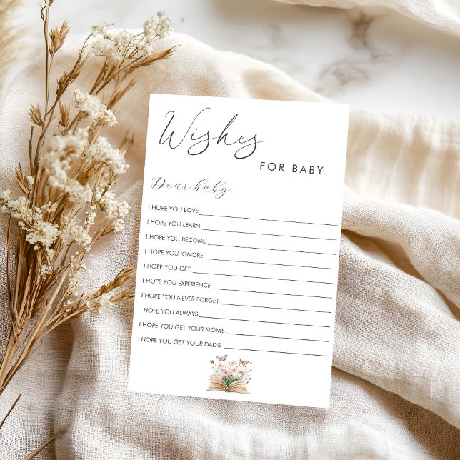 Papier Baby shower Storybook souhaits pour bébé (Créateur téléchargé)