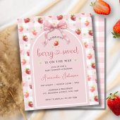 Papier Baby shower sucré à ruban à fraises Budget